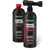 TurfSpa MAX bottle front with spray for odor removal on turf