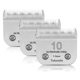 Tutuosto size-10 clipper blade ready for precise pet grooming.