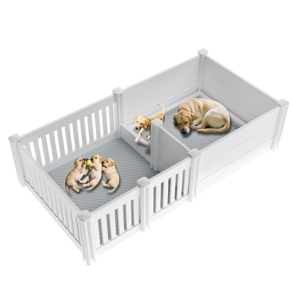 Tuxun whelping box dual-room setup supports organized care for dam and pups