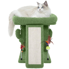 TWDEPART cactus cat tree tower assembly in living room for stable setup