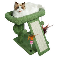 TWDEPART cactus cat tree tower top platform offers a cozy cat relaxation spot