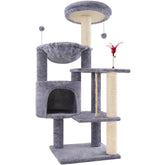 TWDEPART cat tree cozy condo provides a peaceful nap spot for indoor cats.