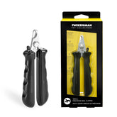 Tweezerman small nail clippers closeup; precise cuts for pets.