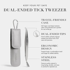Tweezerman small nymph tick removal with pointed tips