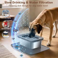 Twinsing 20x15 anti-slip silicone mat keeps bowls steady.