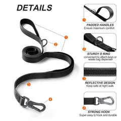 TwoEar auto-lock hook with 360 rotating clasp prevents tangling