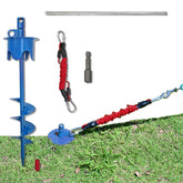Tyalez dog stake base attachment for sturdy outdoor anchoring.