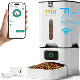 TYM Automatic Feeder 7L capacity shown with ample meal storage benefit