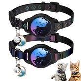 Typecase cat collar with AirTag holder shows secure fit for daily adventures.