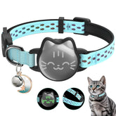 Typecase waterproof Airtag cat collar with breakaway safety for active cats.