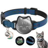 Typecase waterproof Airtag cat collar with buckle offers safe, quick-release breakaway for curious cats.
