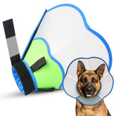 TZBEINN XL dog cone with Velcro closure for secure, comfortable fit.