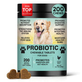 TzzyiC Probiotics for Dogs bottle with chews supports daily digestion