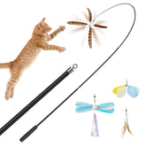 uahpet cat wand 60inch extended for safe distance during interactive play