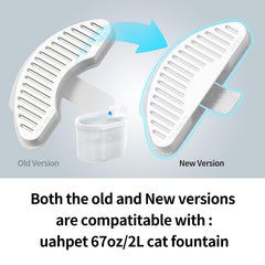 uahpet twelve-pack sponge filters provide thorough filtration and simple maintenance