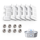 uahpet pro filter 6-pack packaging showing multi-layer filtration for fresher fountain water.