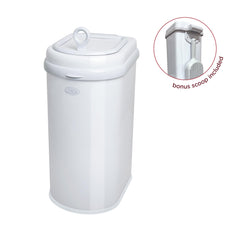 Ubbi Pet Waste Pail safety lock lid prevents pets or children from opening