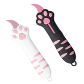 Ujukoxc pink cat paw box cutter in hand for easy opening