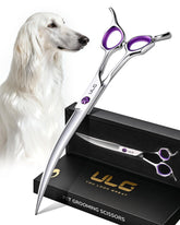 ULG 30° curved blade dog grooming scissors for precise body shaping