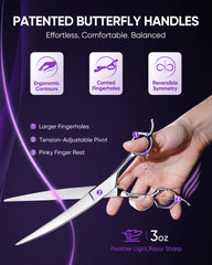 ULG 440C stainless steel blades stay sharp for efficient trims