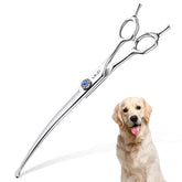 ULG curved dog shears front view for precise grooming