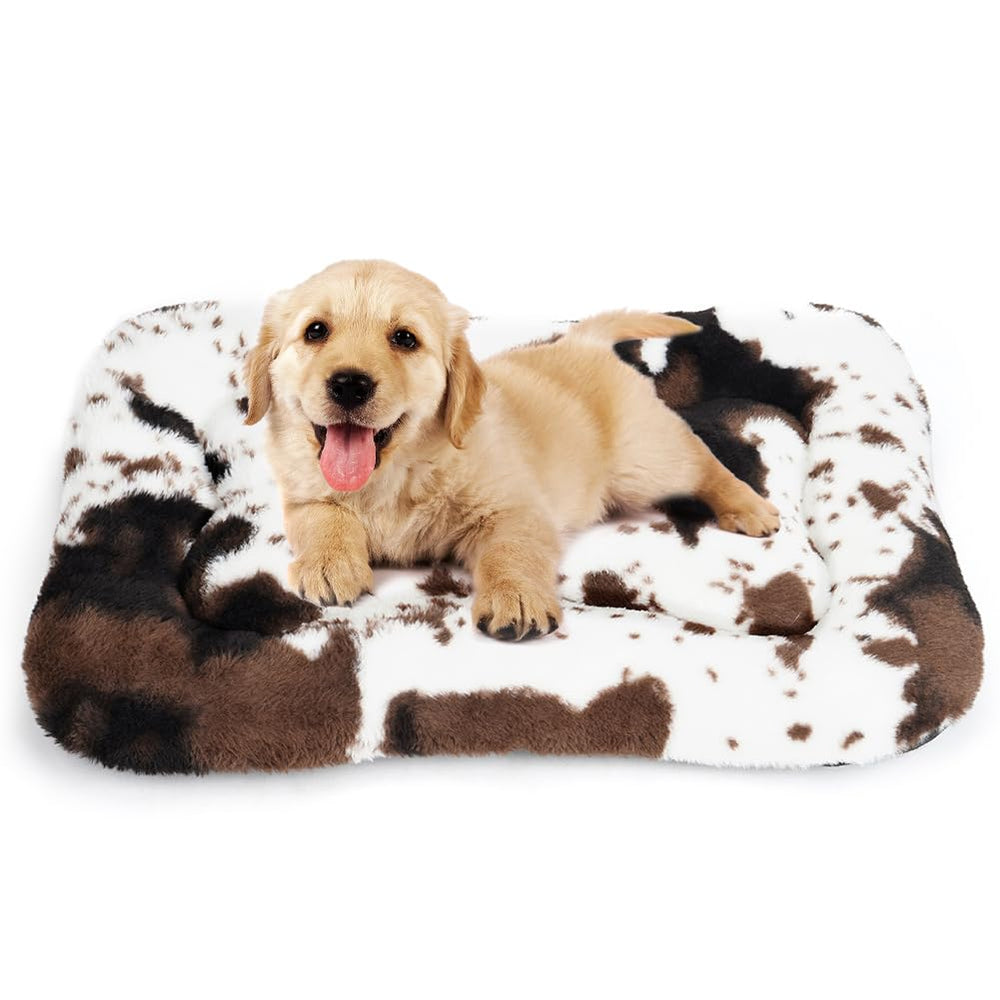 ULIGOTA dog bed crate pad with soft fluffy surface for cozy crate comfort.