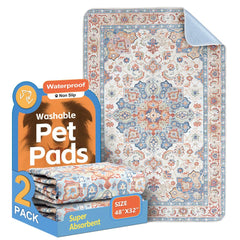 ULIGOTA washable pee pad in forest pattern for stylish home training and odor control.