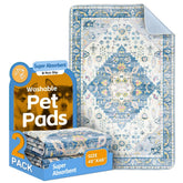 ULIGOTA washable puppy pads two-pack, pack shot, ideal for potty training on floors.