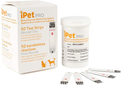 UltiCare iPet Pro glucose strip pack for at-home pet testing.