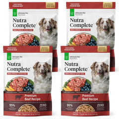 ULTIMATE PET NUTRITION Nutra Complete pack-4x1lb provides convenient, consistent nutrition for dogs.