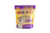 Ultra Chewy Double Treat Bones pack front with assorted flavors for dogs, ideal on-the-go rewards