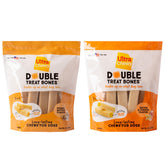 Ultra Chewy Double Treat Bones pack shows long-lasting chews for dogs.