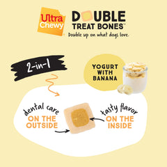 Ultra Chewy Double Treat Bones packaging shows USA-made quality