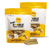 Ultra Chewy Mini Double Treat Bones outer-shell for long-lasting chew and dental care.