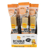 Ultra Chewy Peanut Butter Double Treat Bones pack shot highlighting long-lasting chewing.