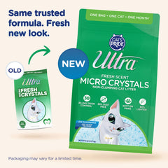 ULTRA Ultra Fresh dust-free crystals closeup highlights minimal mess.