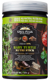 Ultra Fresh Floating Turtle Food Sword Prawn flavor boosts palatability for young turtles.