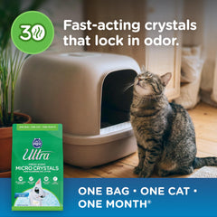 ULTRA Ultra Fresh crystals soft on paws seen on a cat's paws