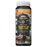 Ultra Fresh Tetra Fish Food package front with natural ingredients and 4.6 oz jar