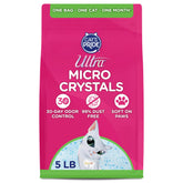 ULTRA Micro Crystals unscented 5lb bag, front view for easy identification and odor control.