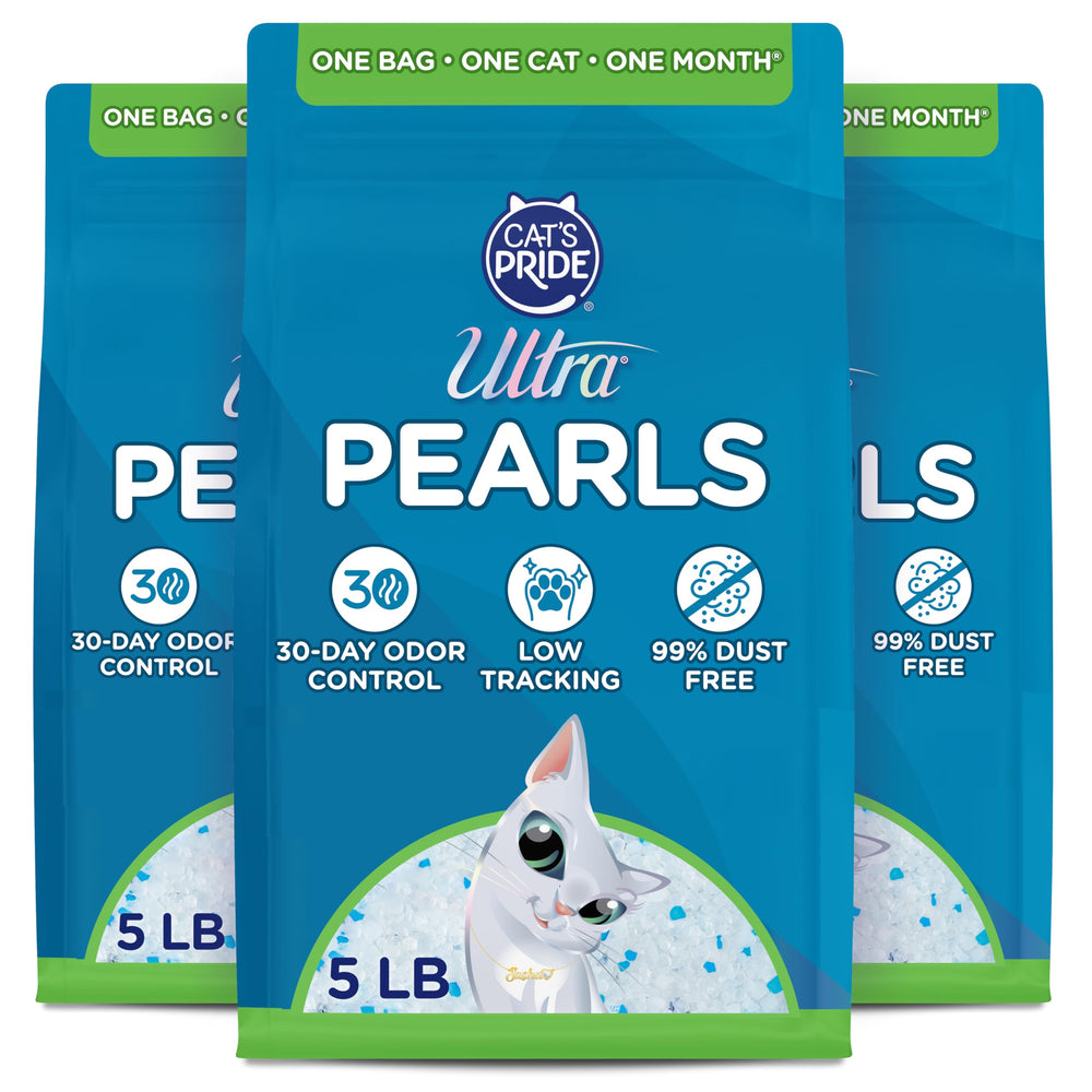 ULTRA Ultra Pearls dust-free litter bag keeps the box clean with minimal dust.