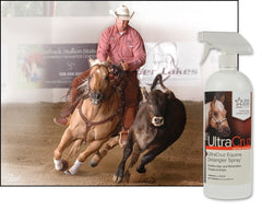 UltraCruz detangler bottle used on mane and tail for smoother styling
