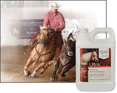 UltraCruz Equine Shampoo coat shine after wash emphasizes silky, healthy-looking mane.