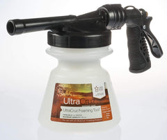 Dilution nozzle of UltraCruz Foaming Tool delivers a controlled shampoo mix.