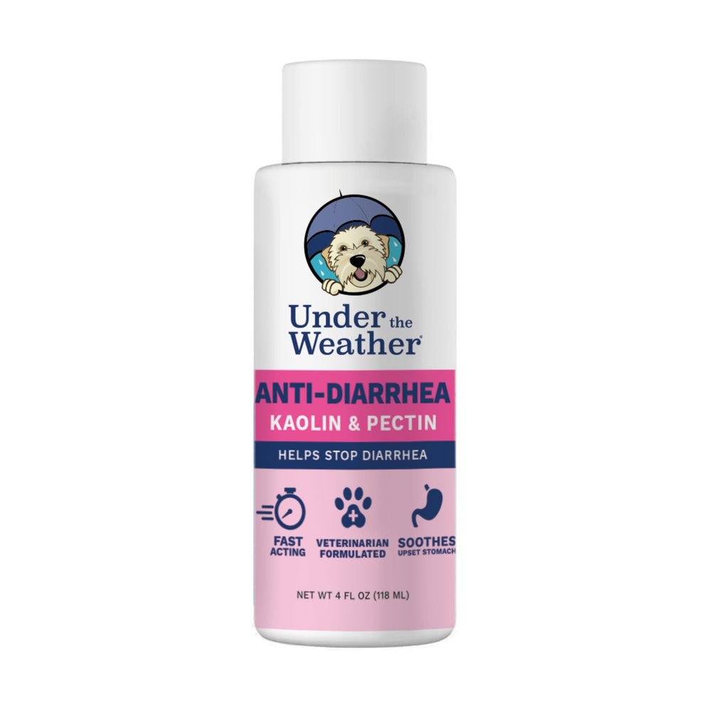 Under the Weather anti-diarrhea dog liquid bottle for soothing digestive comfort