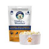 Under the Weather bland diet for dogs ready to serve after water rehydration.