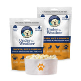 Under the Weather bland diet dog bowl shows easy hydration and gentle digestion.