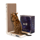 UniBlissy cat scratcher 25.3-inch L-shape for scratching and lounging.