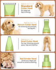 unibono dog grooming kit narrow cutter head enables targeted trimming