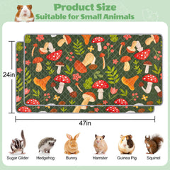 Unicorn Catcher waterproof bottom guinea pig pad prevents cage leaks.
